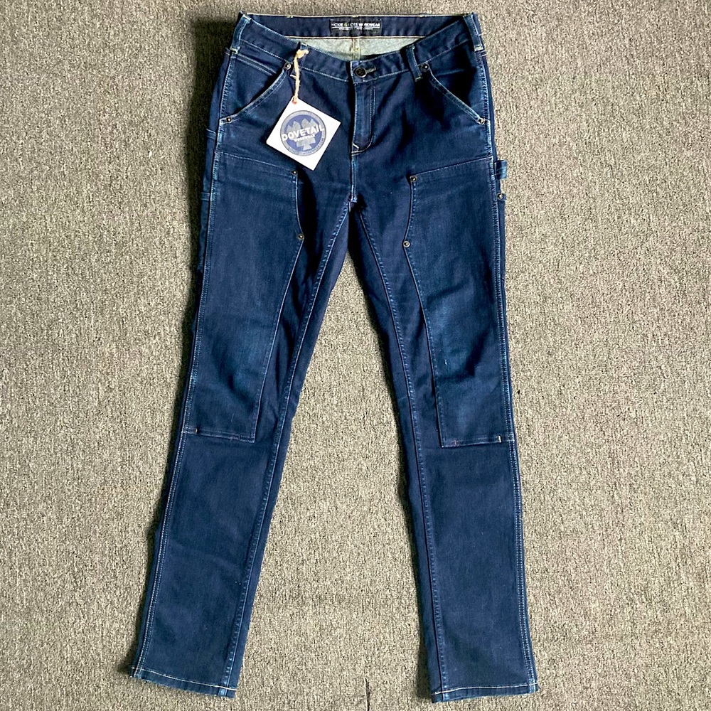Moxie & Moss Dovetail Workwear Maven Slim Powerstretch denim Like New! Sz 10-12